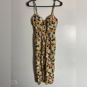 Floral print Long pants jumpsuit